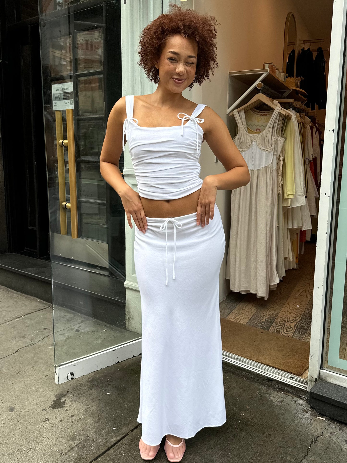 Thyme Skirt in White