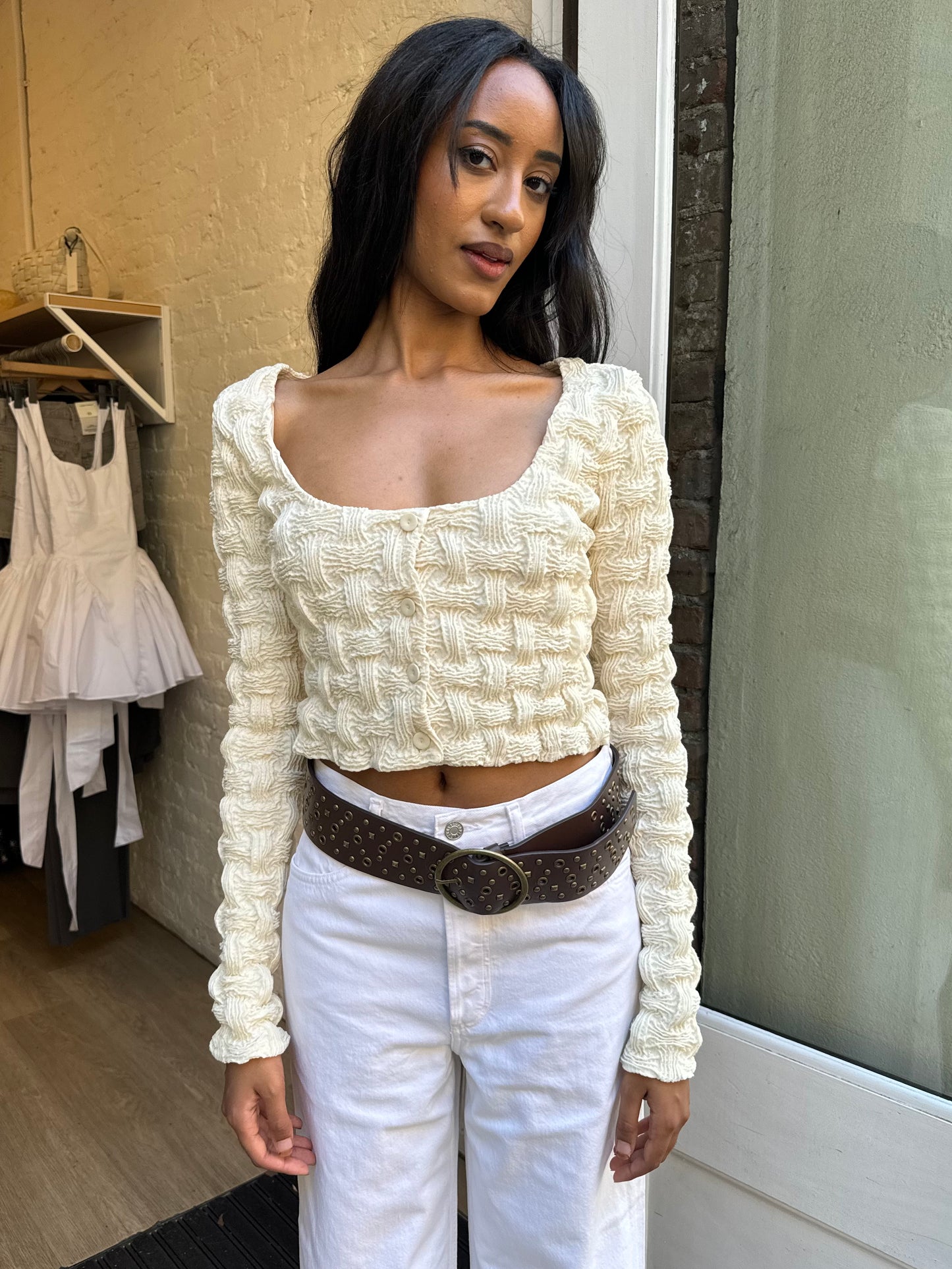 Jylan Top in Creme