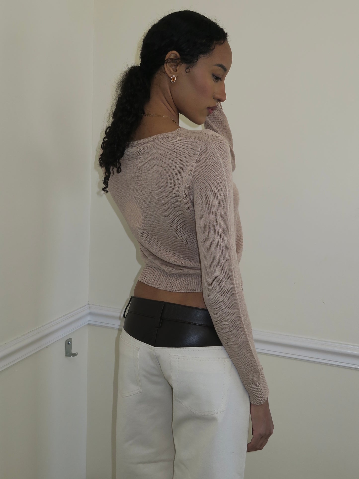 Yoyo Cardigan in Beige