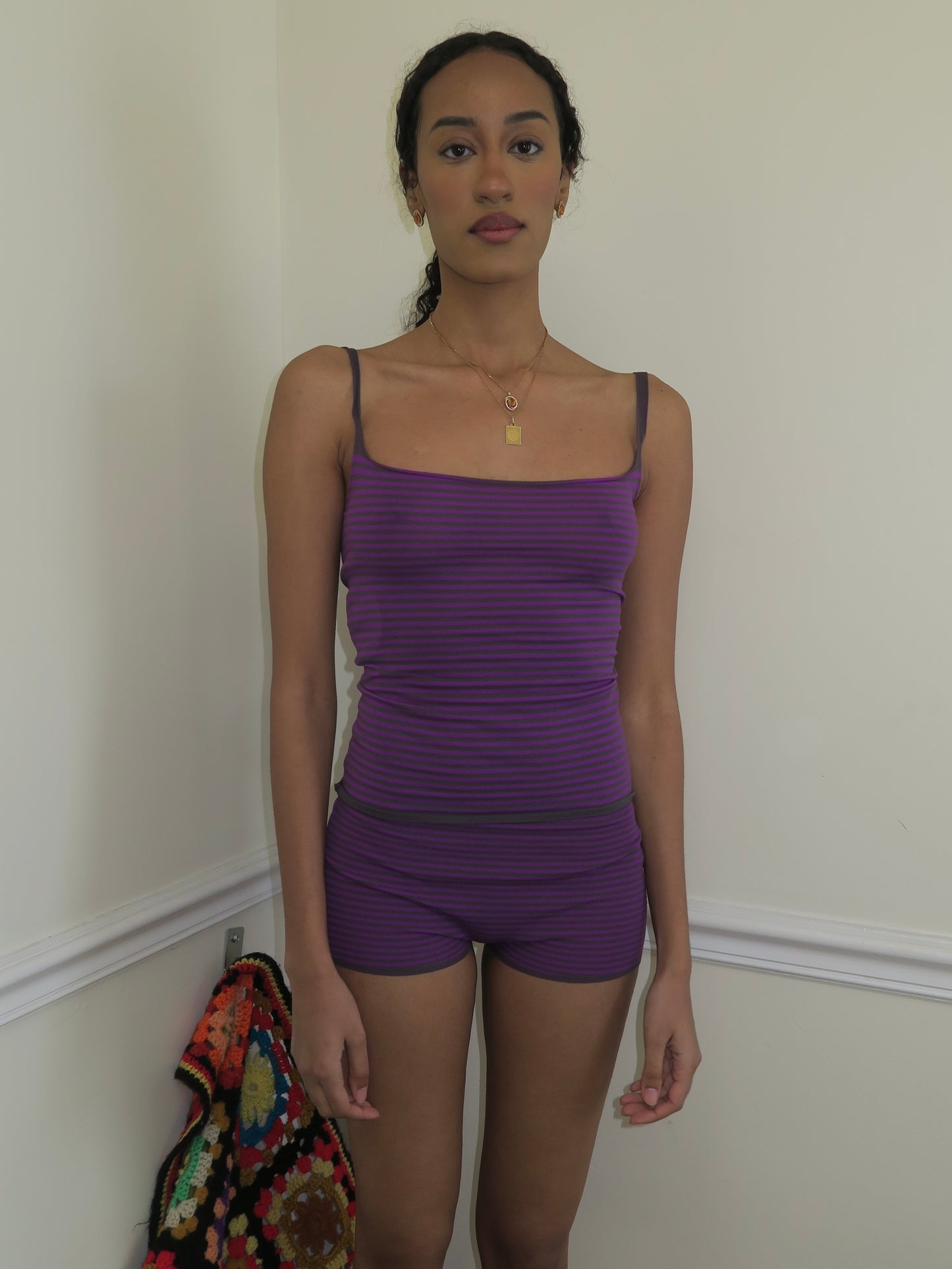 Rene Top in Lilac Grey