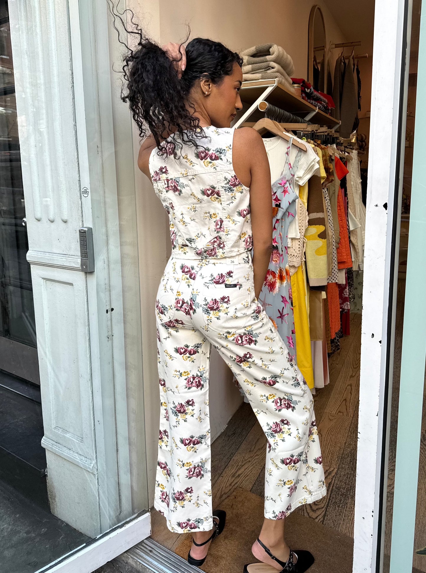 Sailor Pant in Floral Cream