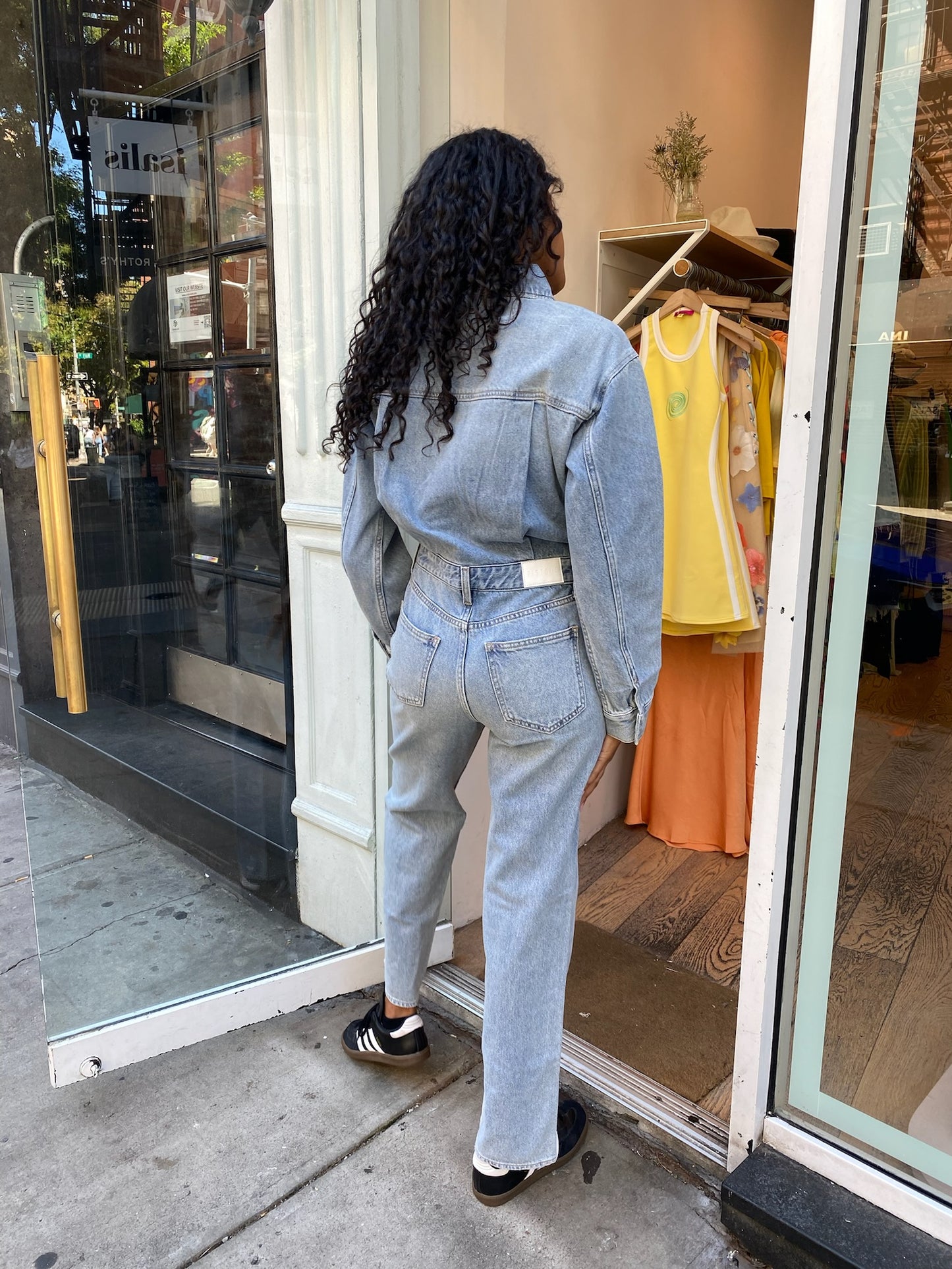 Nikki Long Sleeve Jumpsuit in Savory