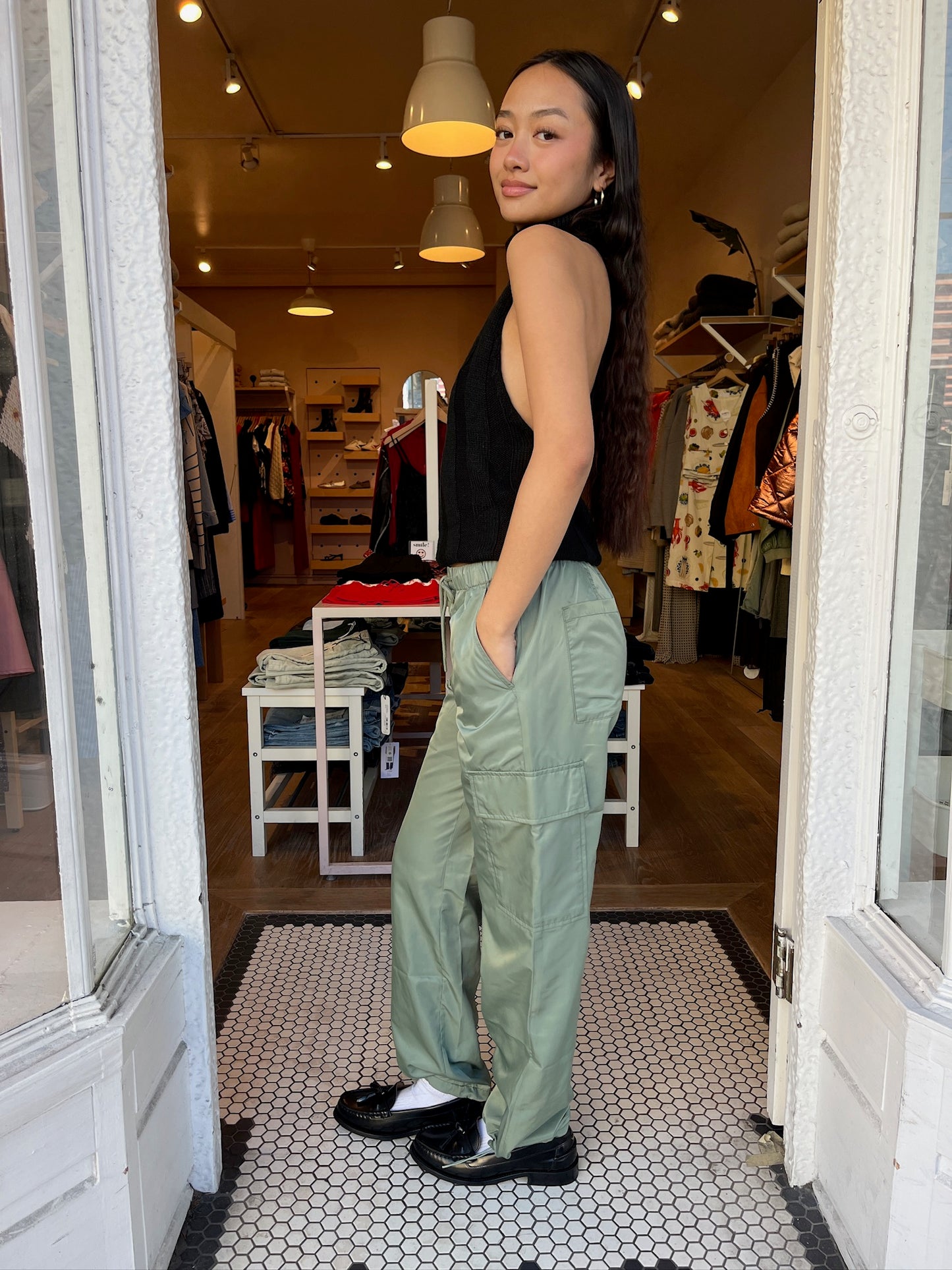 Jade Cargo Pants in Bluff