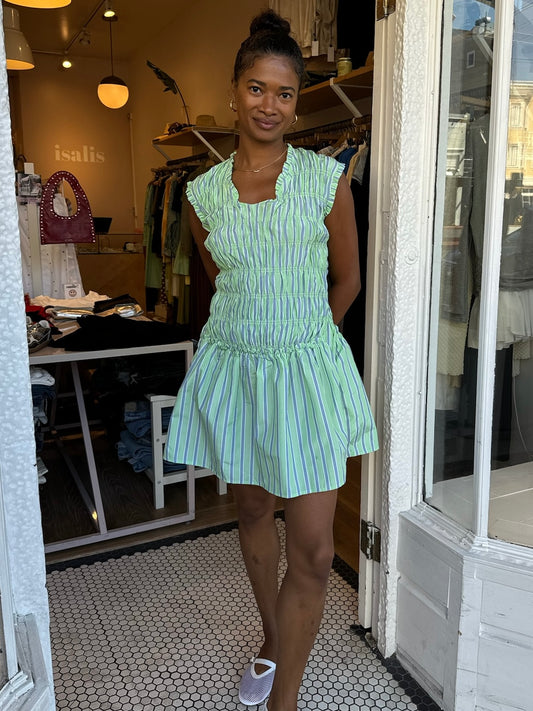 Pismo Pop-Dress in Green