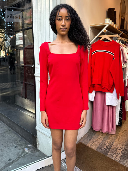 Calanthe Dress in Red