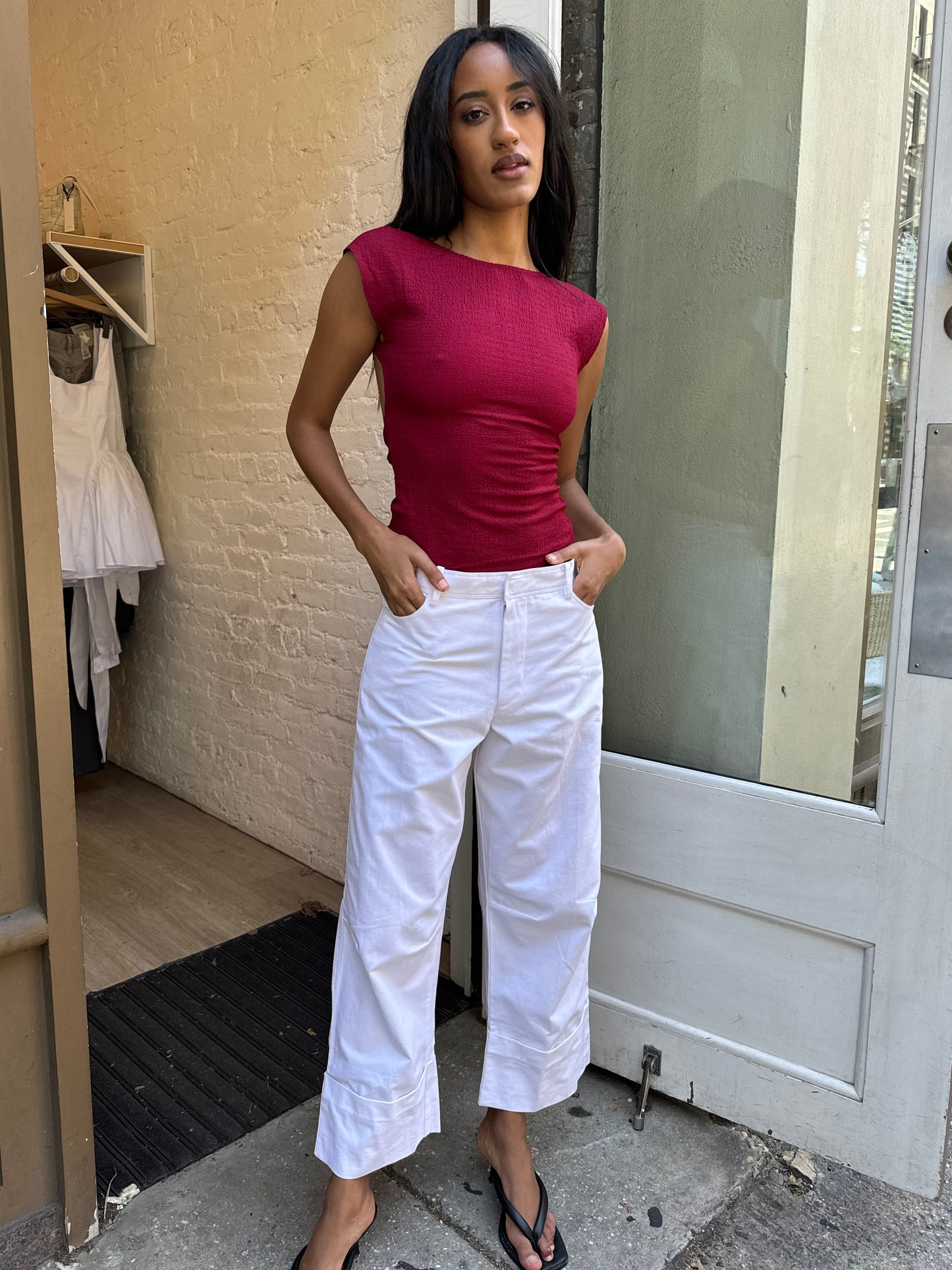 Cassis Pant in White