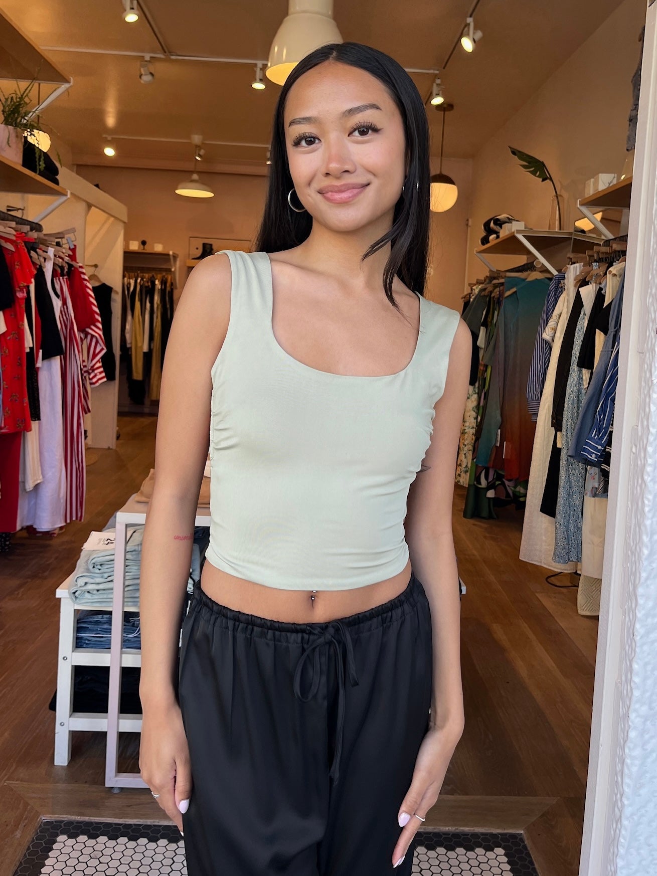 Airi Top in Moss