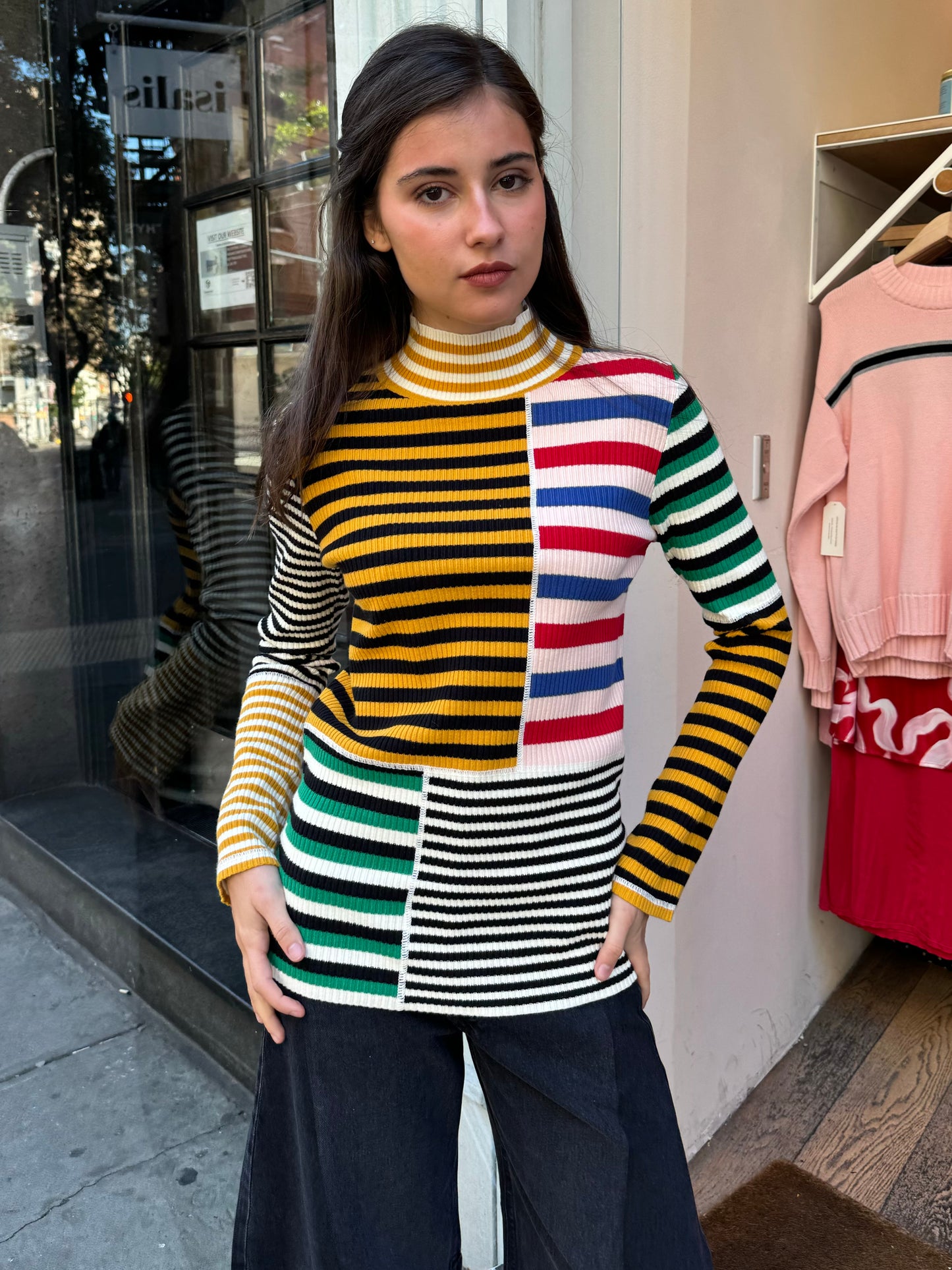 Cecil Top in Multi Stripe