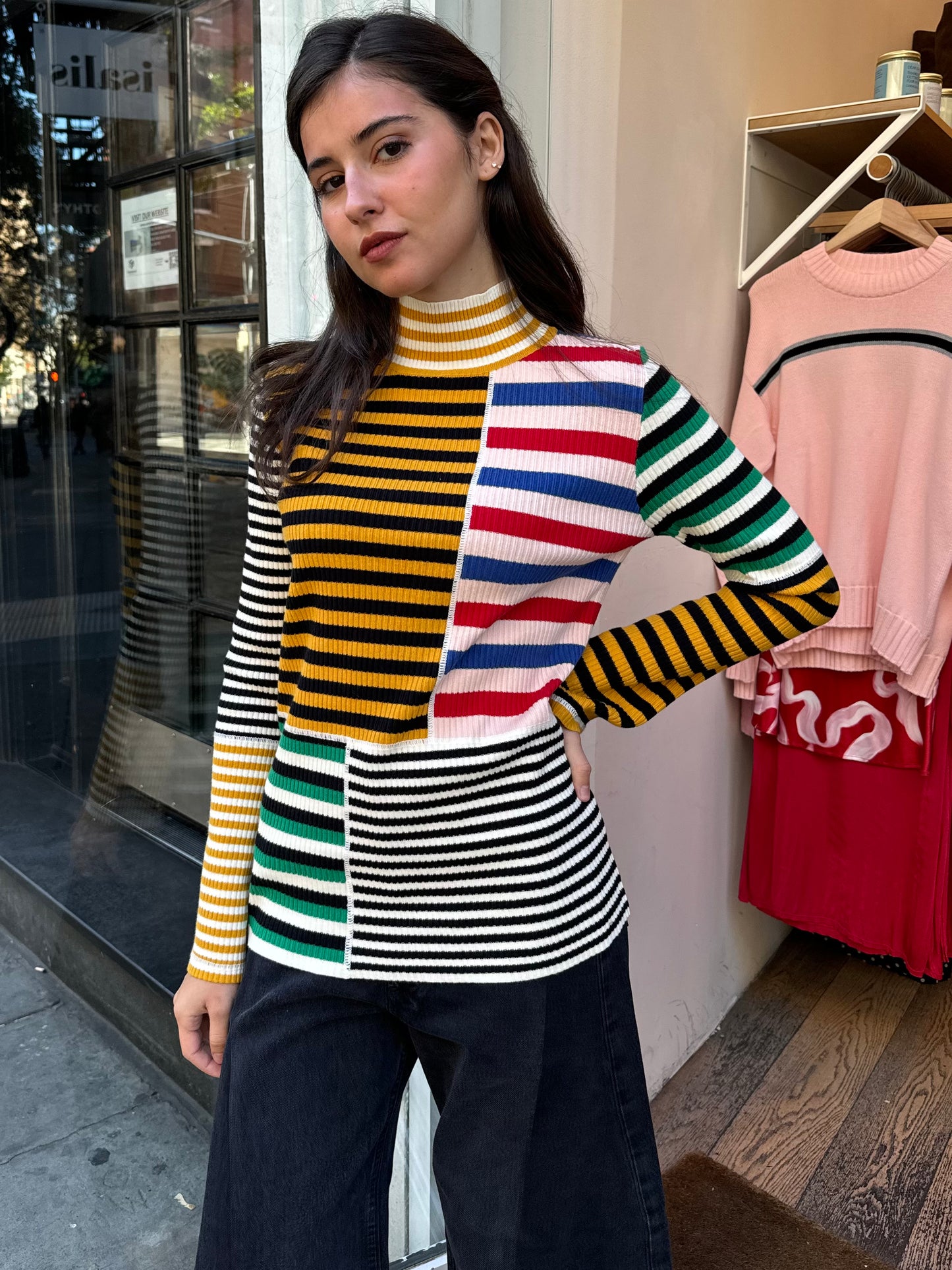 Cecil Top in Multi Stripe