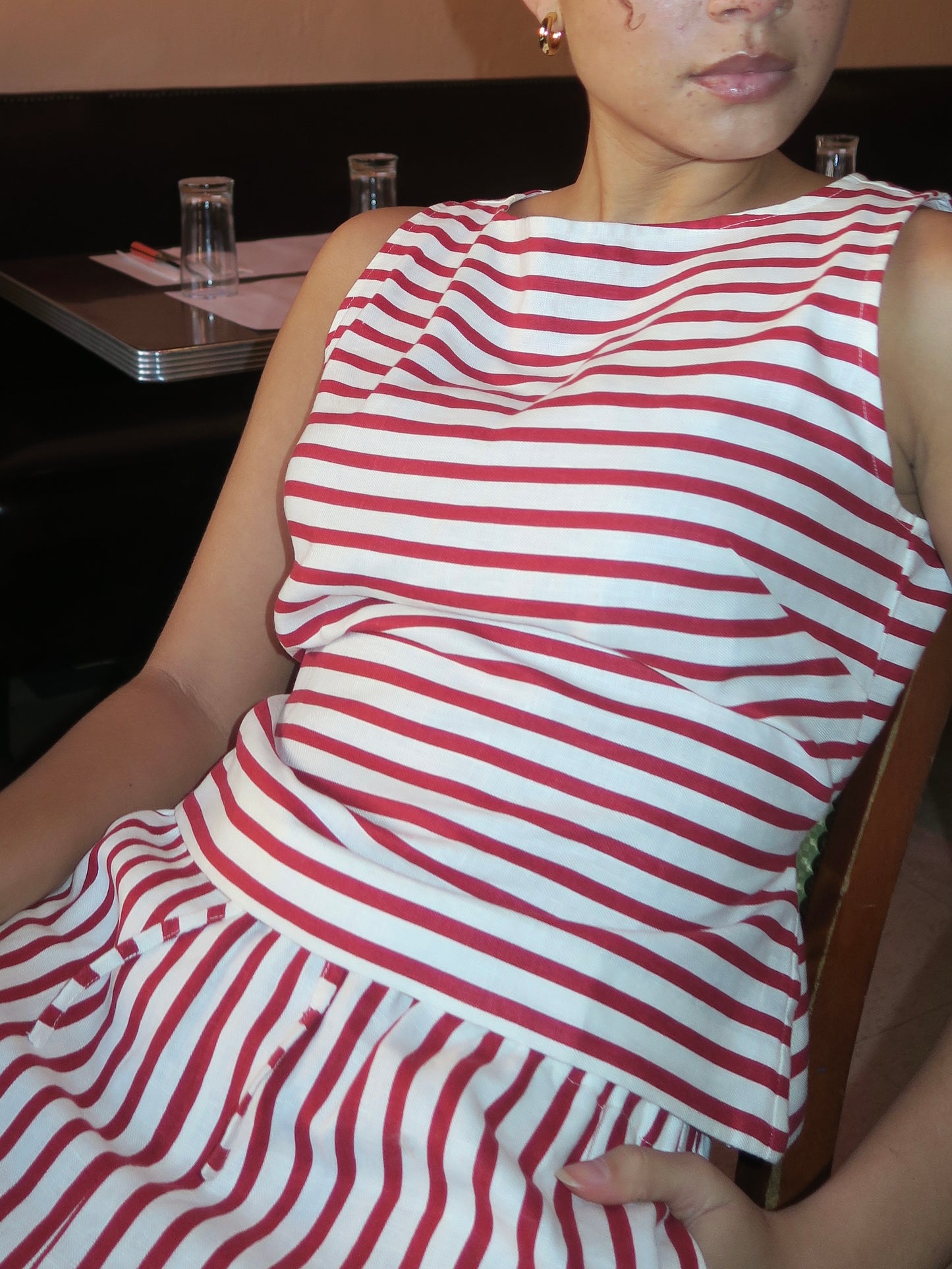 Kelly Top in Breton Stripe Red