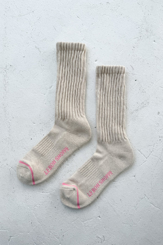 Ballet Socks in Oatmeal