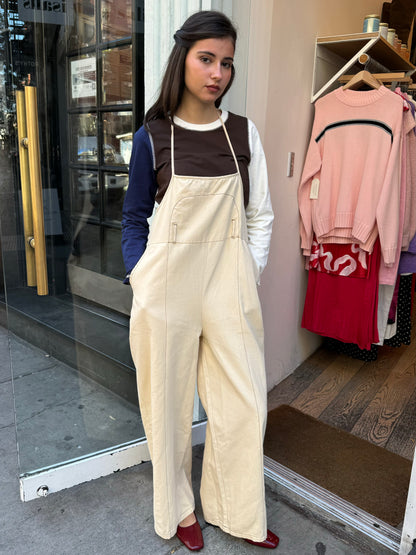 Tomas Overalls in Ecru