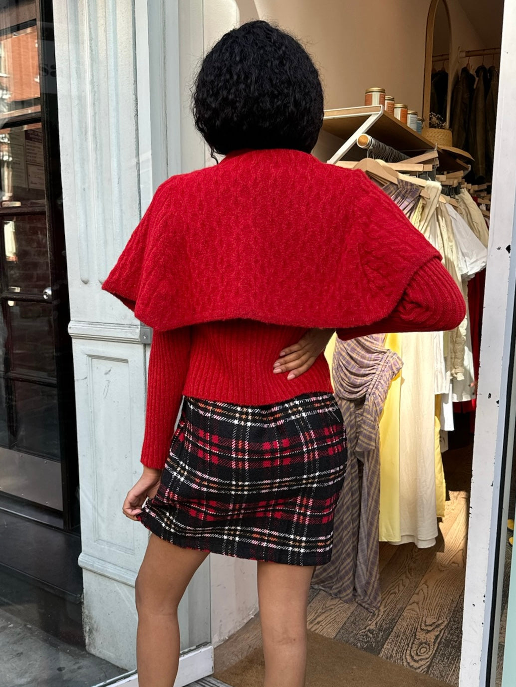 Yanai Knit Top in Red