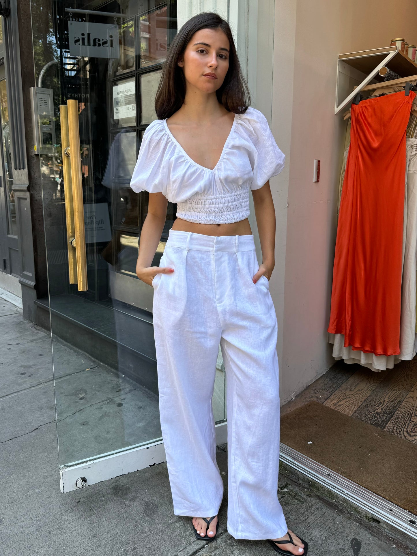 Ida Pant in White