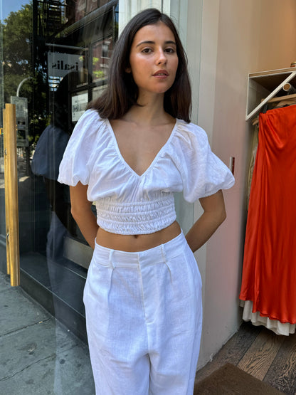 Geriba Top in White