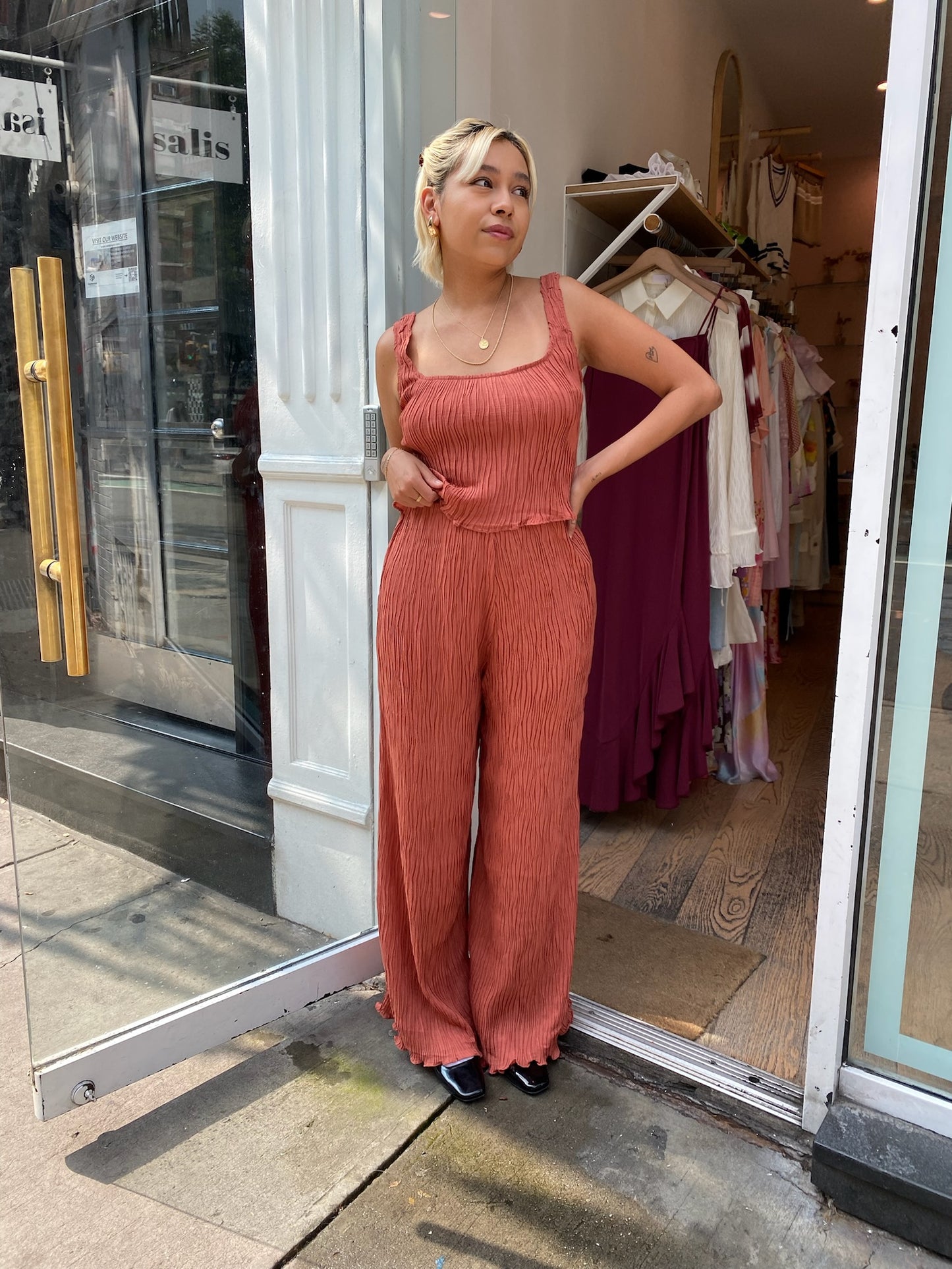 Janesa Pants in Rust