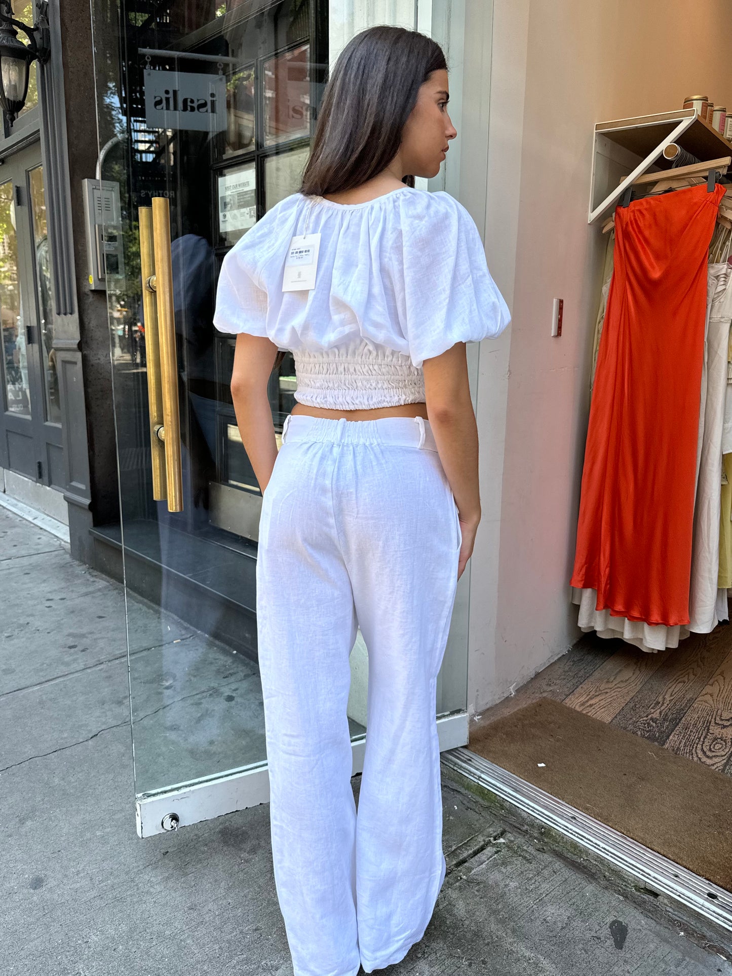 Ida Pant in White