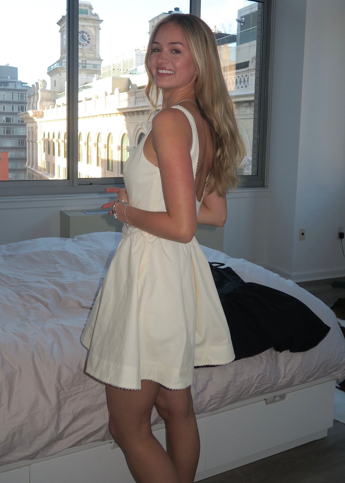 Kennedy Dress in Ivory