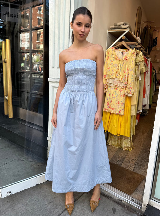 River Dress in Stone Blue