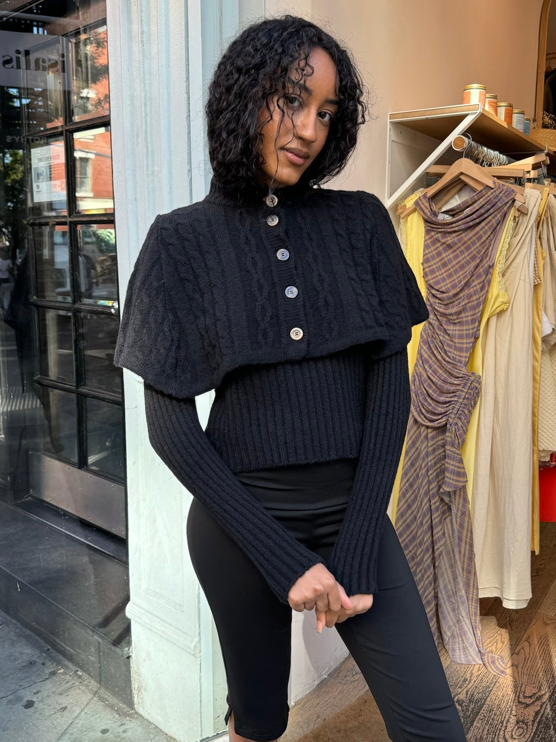 Yanai Knit Top in Black