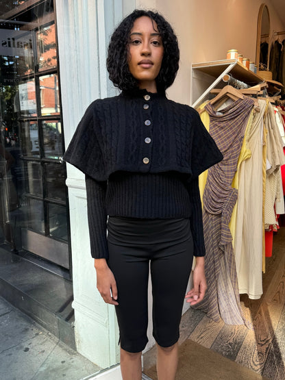 Yanai Knit Top in Black