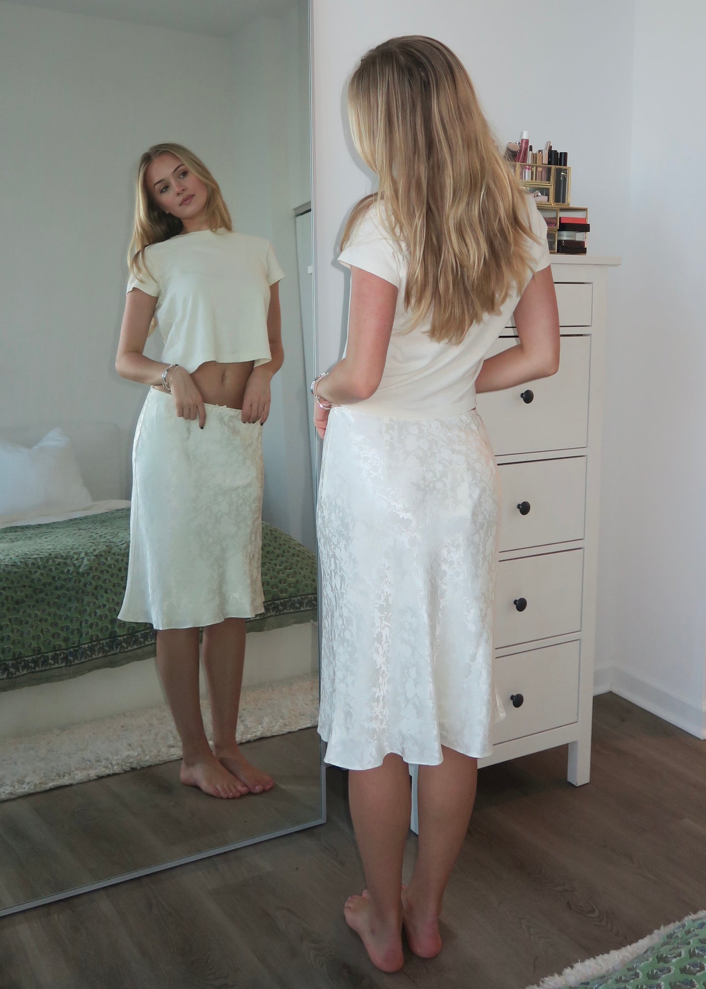 Oud Skirt in Ivory