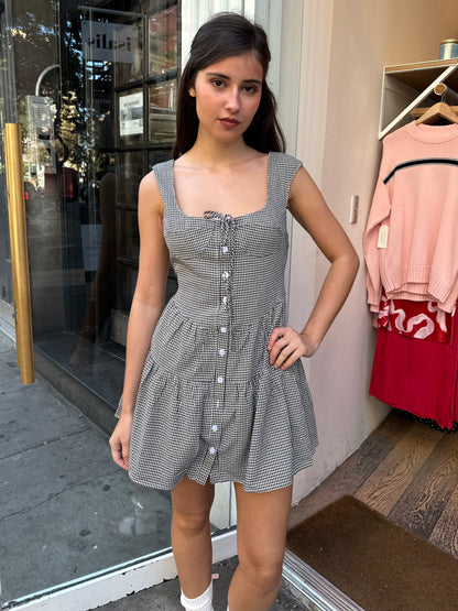 Mazzy Mini Dress in Checkered