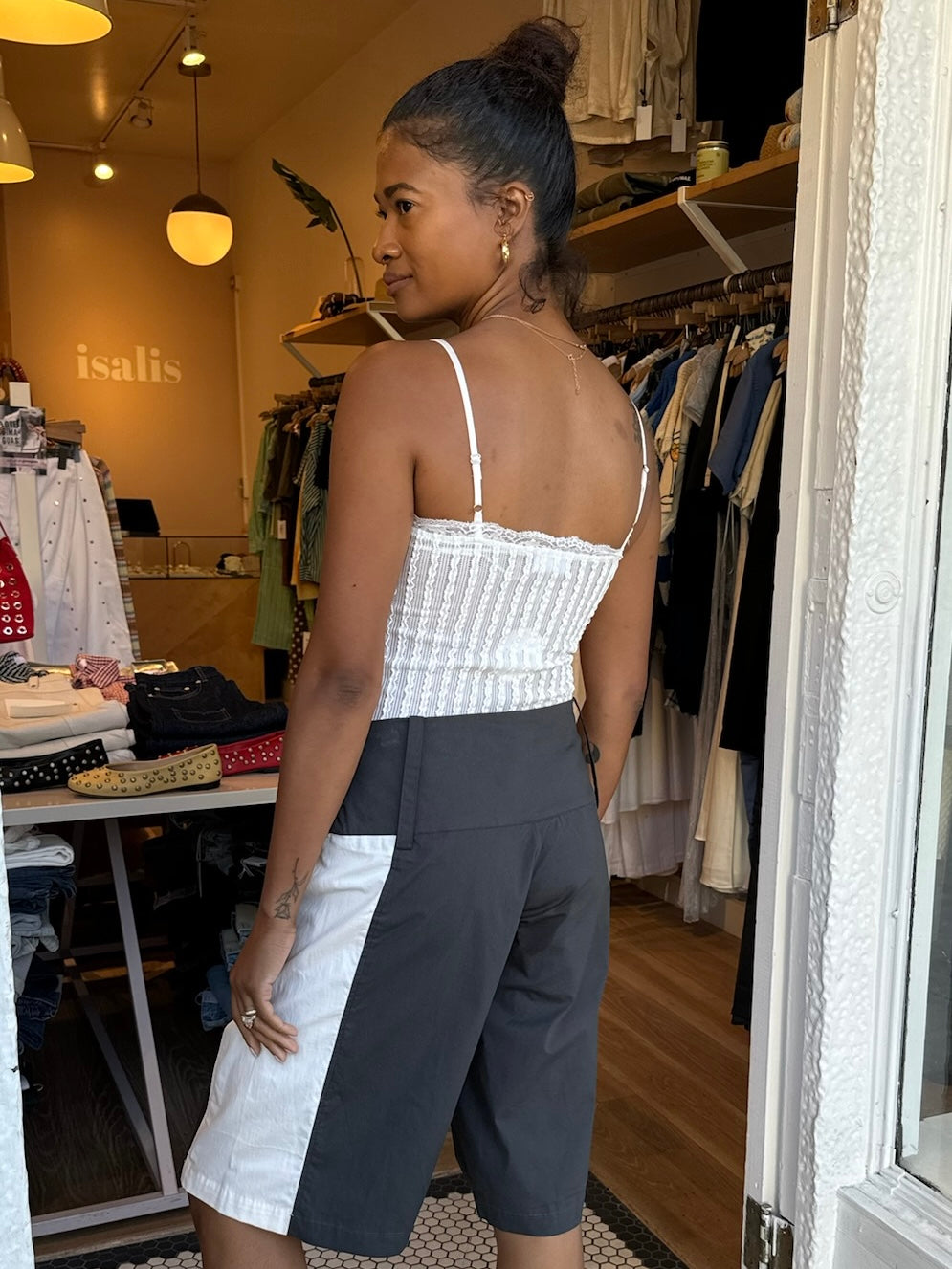 Aloe Lace Tank in Cream