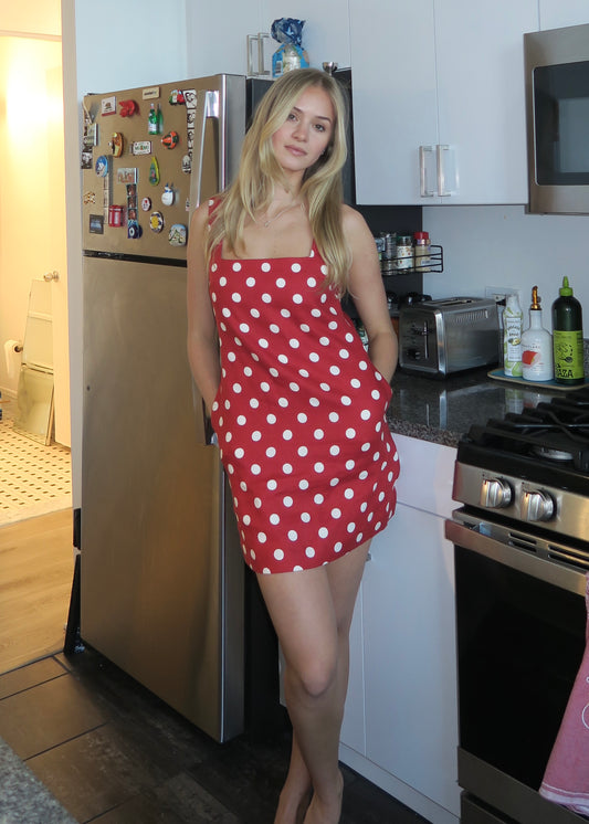 Alice Mini Dress in Polka Dot