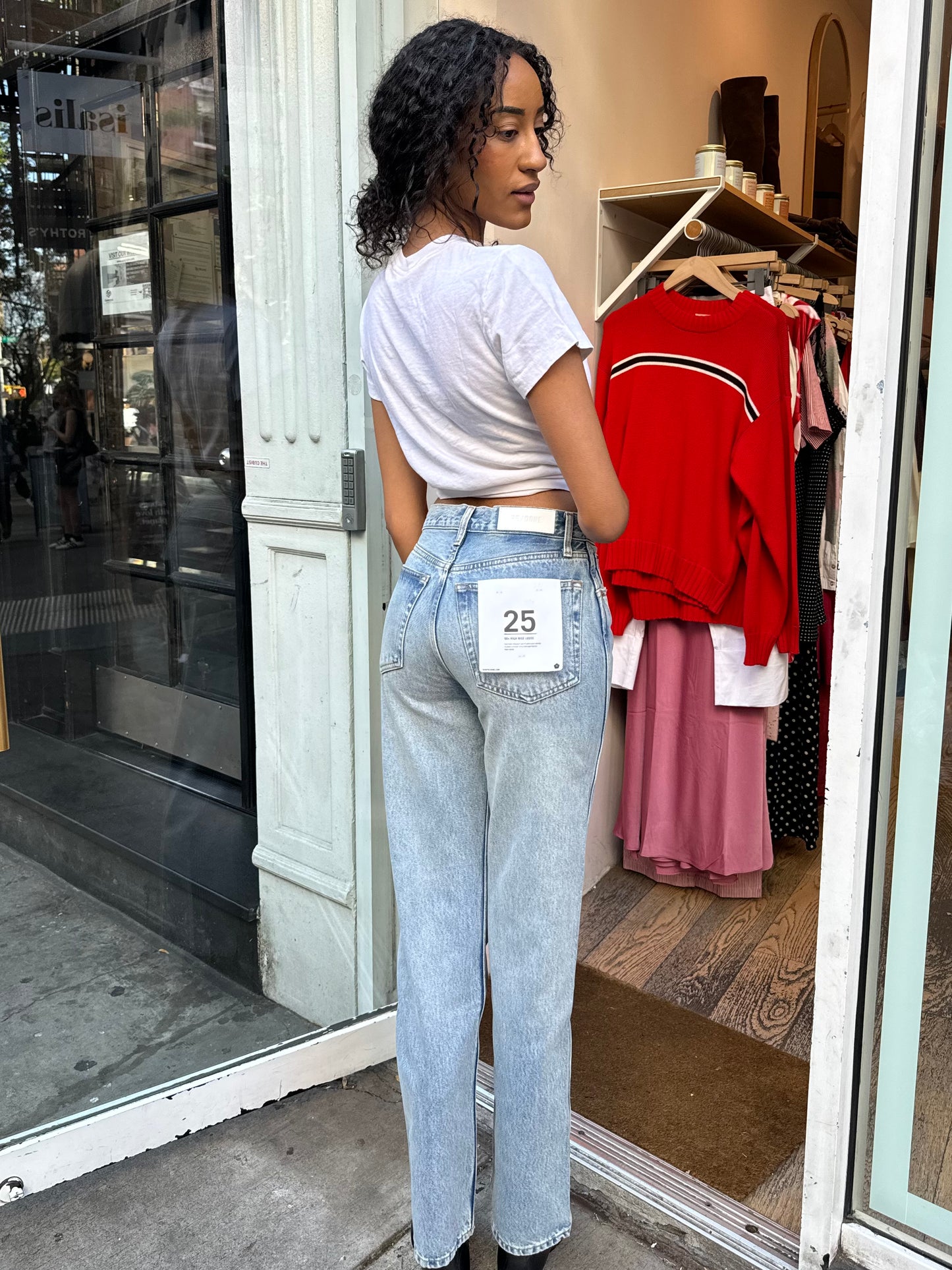 90's High Rise Loose Jean in Ojai Indigo