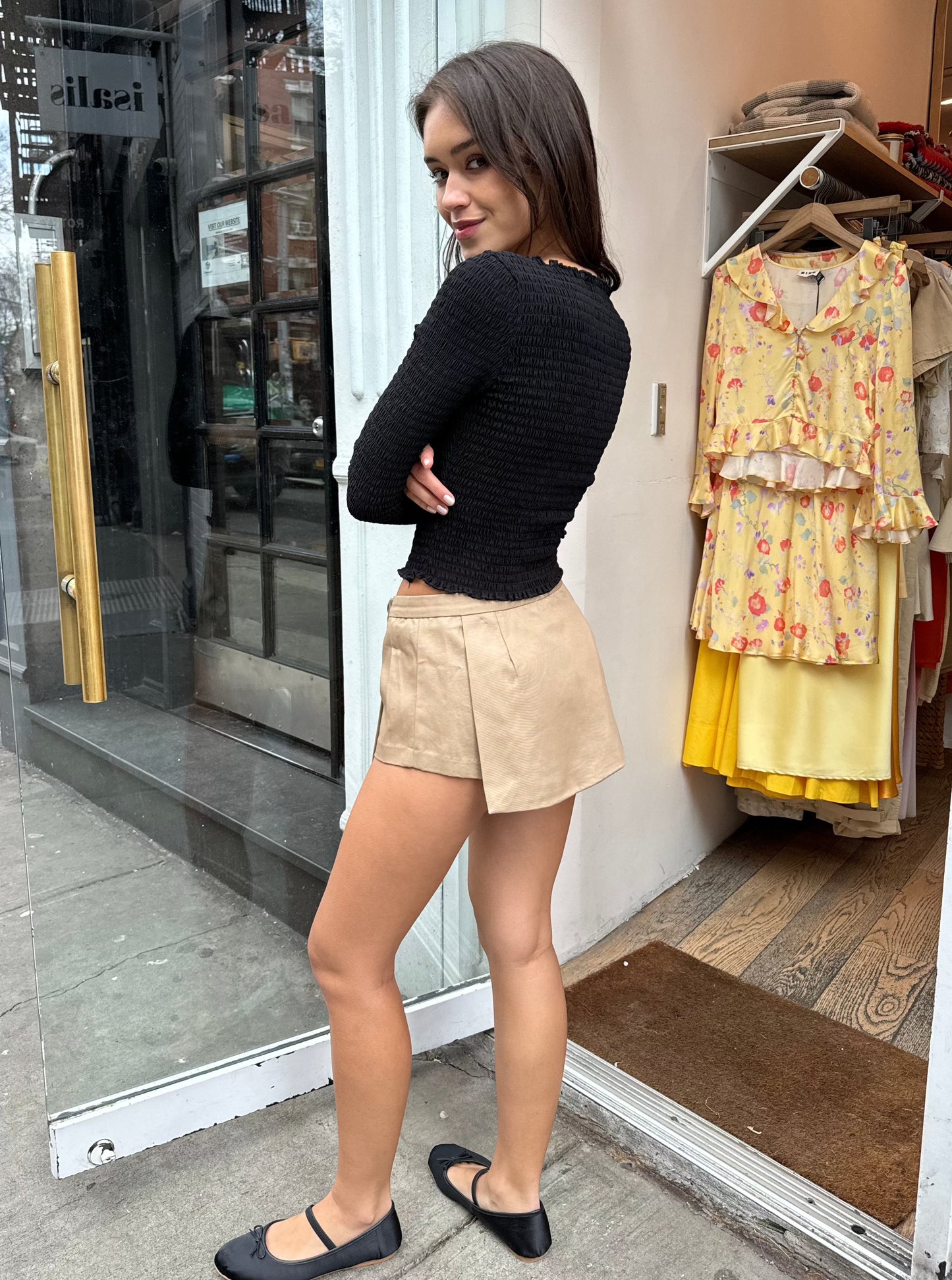 Soho Mini Skort in Khaki