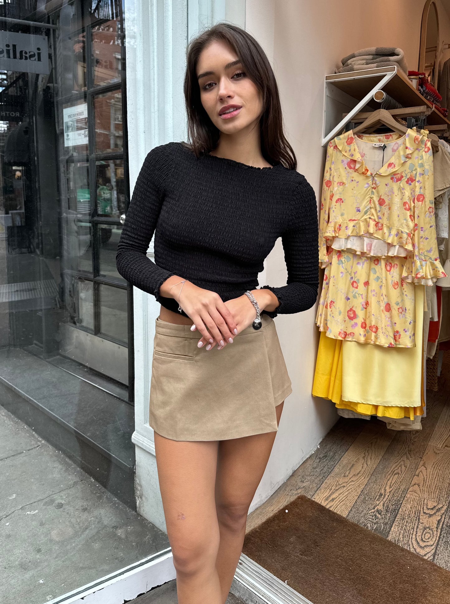 Soho Mini Skort in Khaki