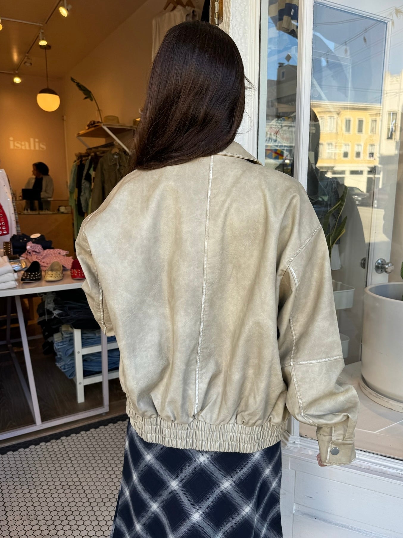 Lincoln Bomber Jacket in Vintage Soft Sage