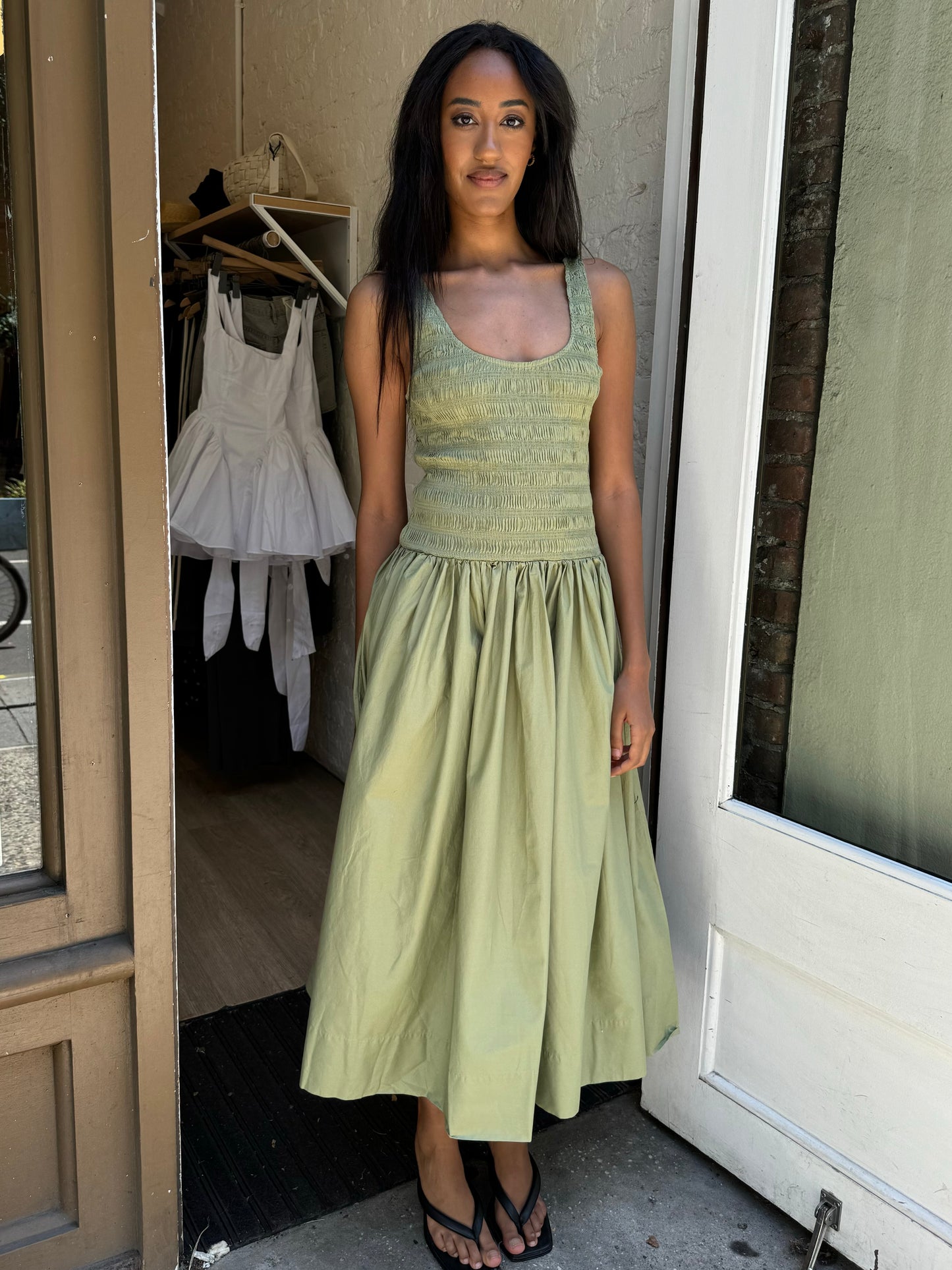 Alessia Dress in Sage