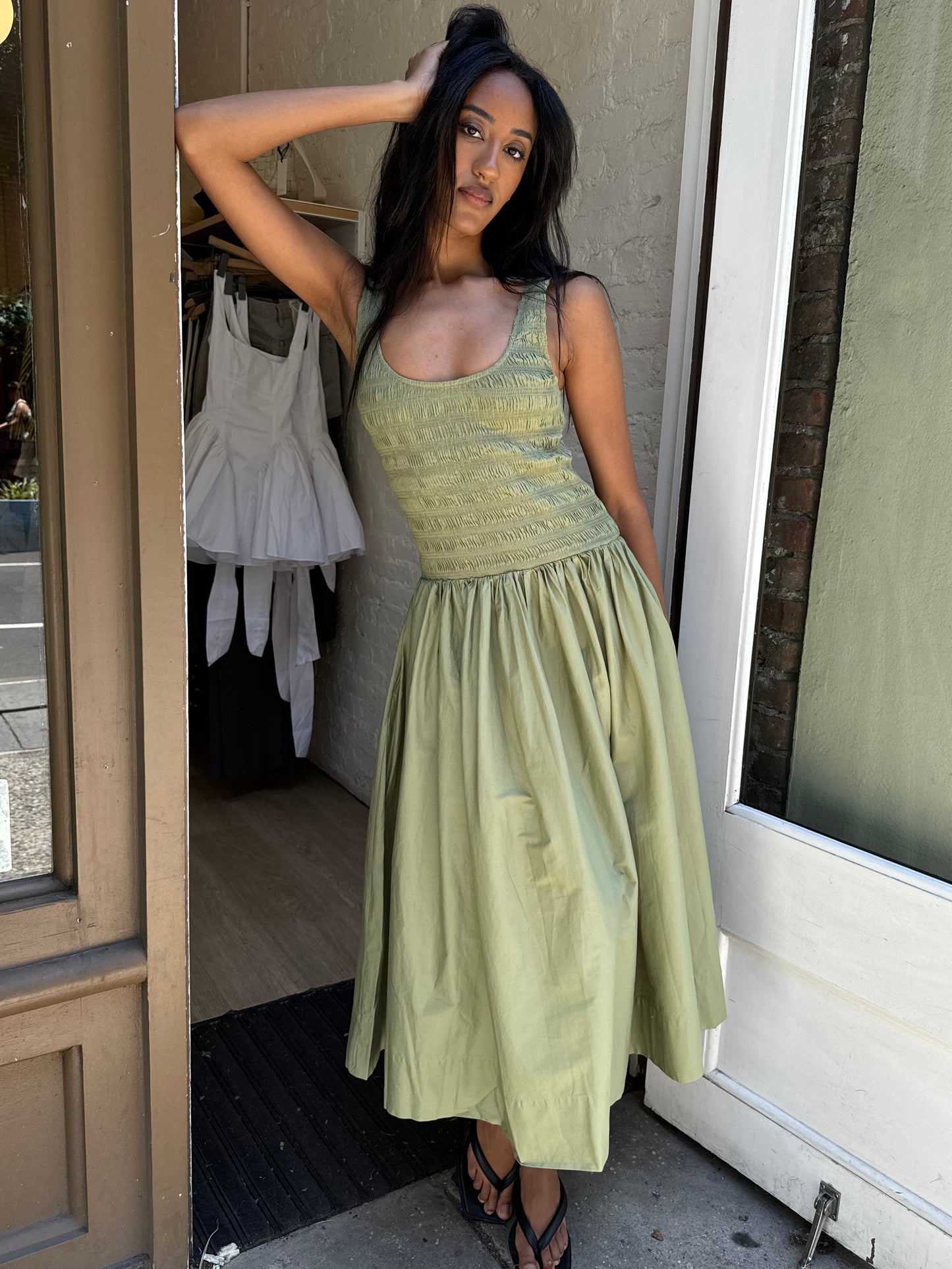 Alessia Dress in Sage