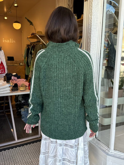 Arroyo Zip Up Sweater in Kale