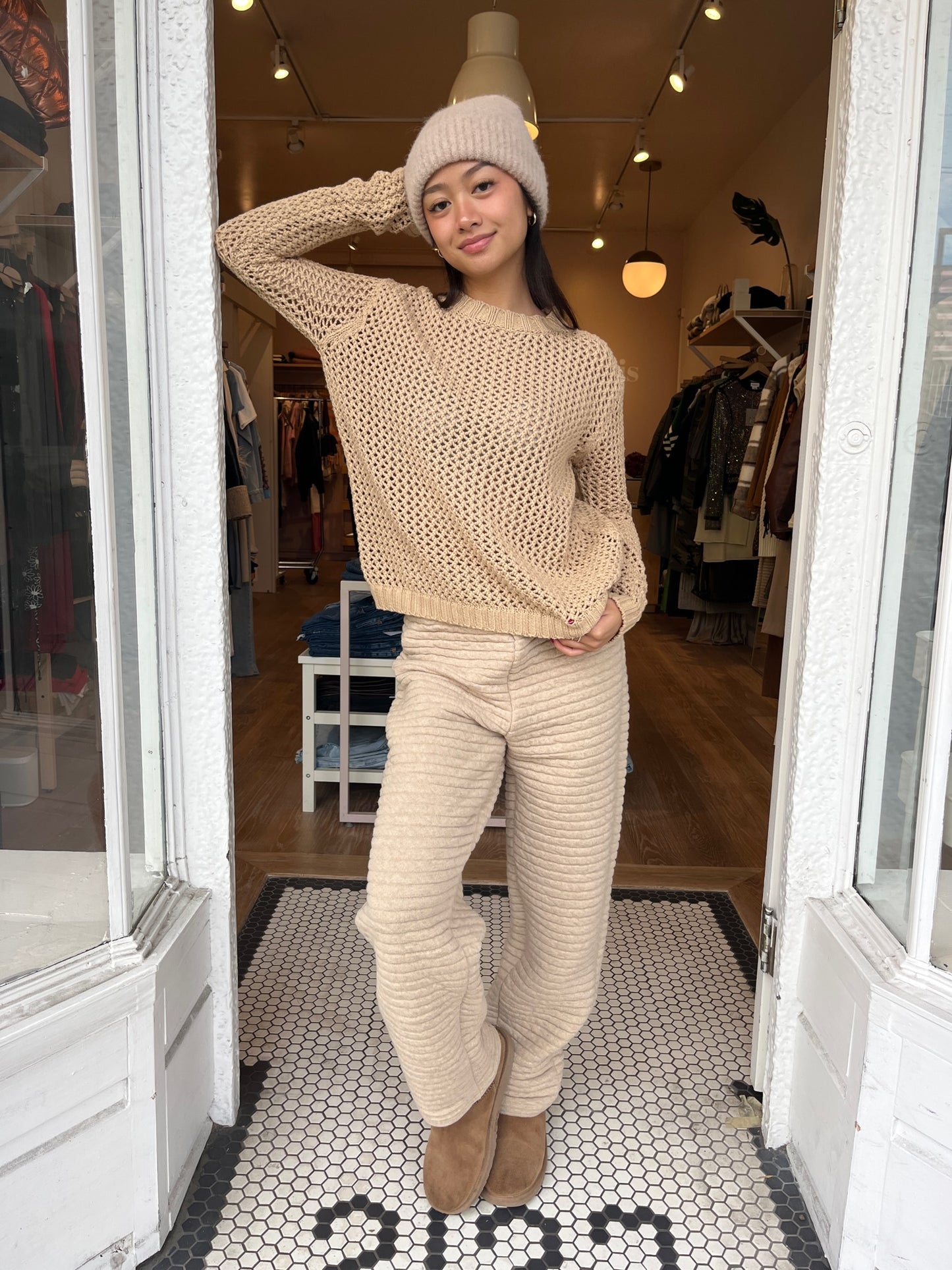 Atlas Pants in Beige