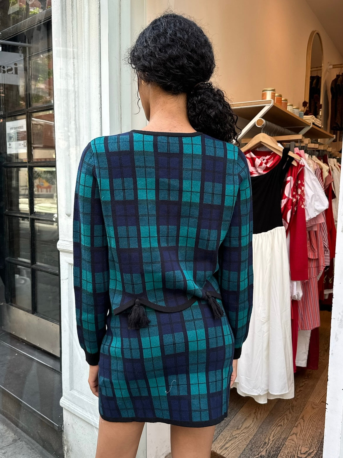 Clara Cardigan in Blackwatch Plaid