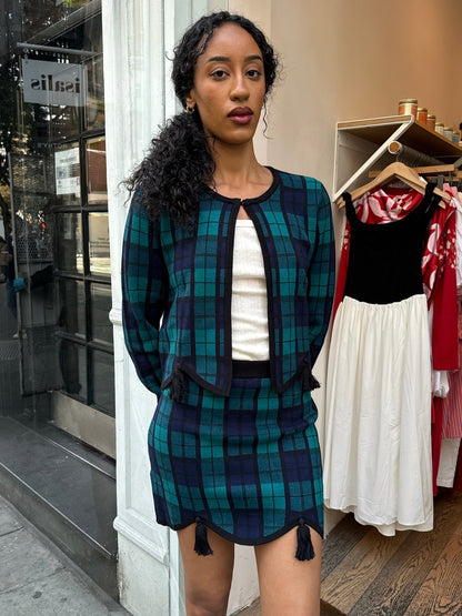 Clara Cardigan in Blackwatch Plaid