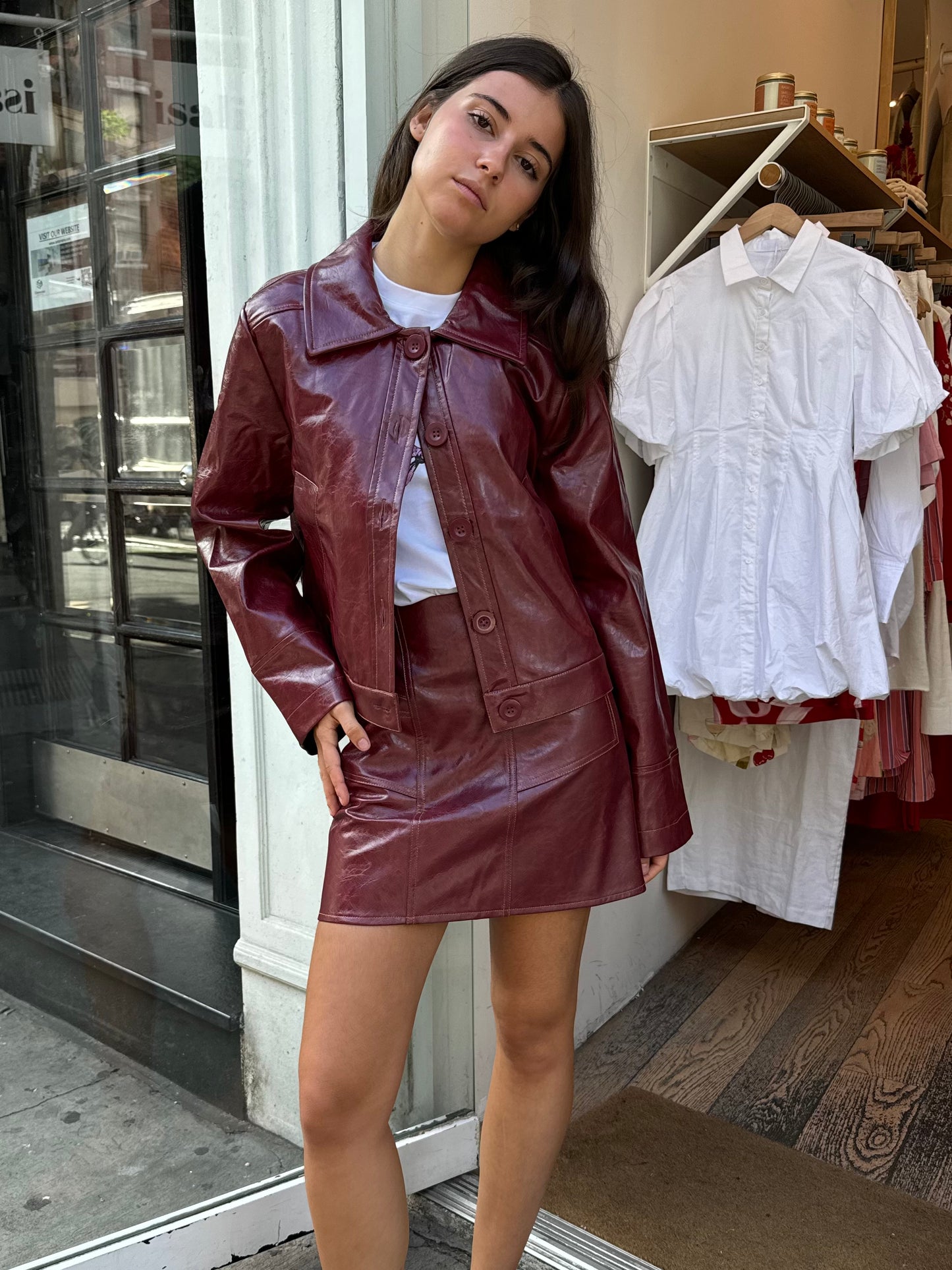 Alexa Jacket in Burgundy