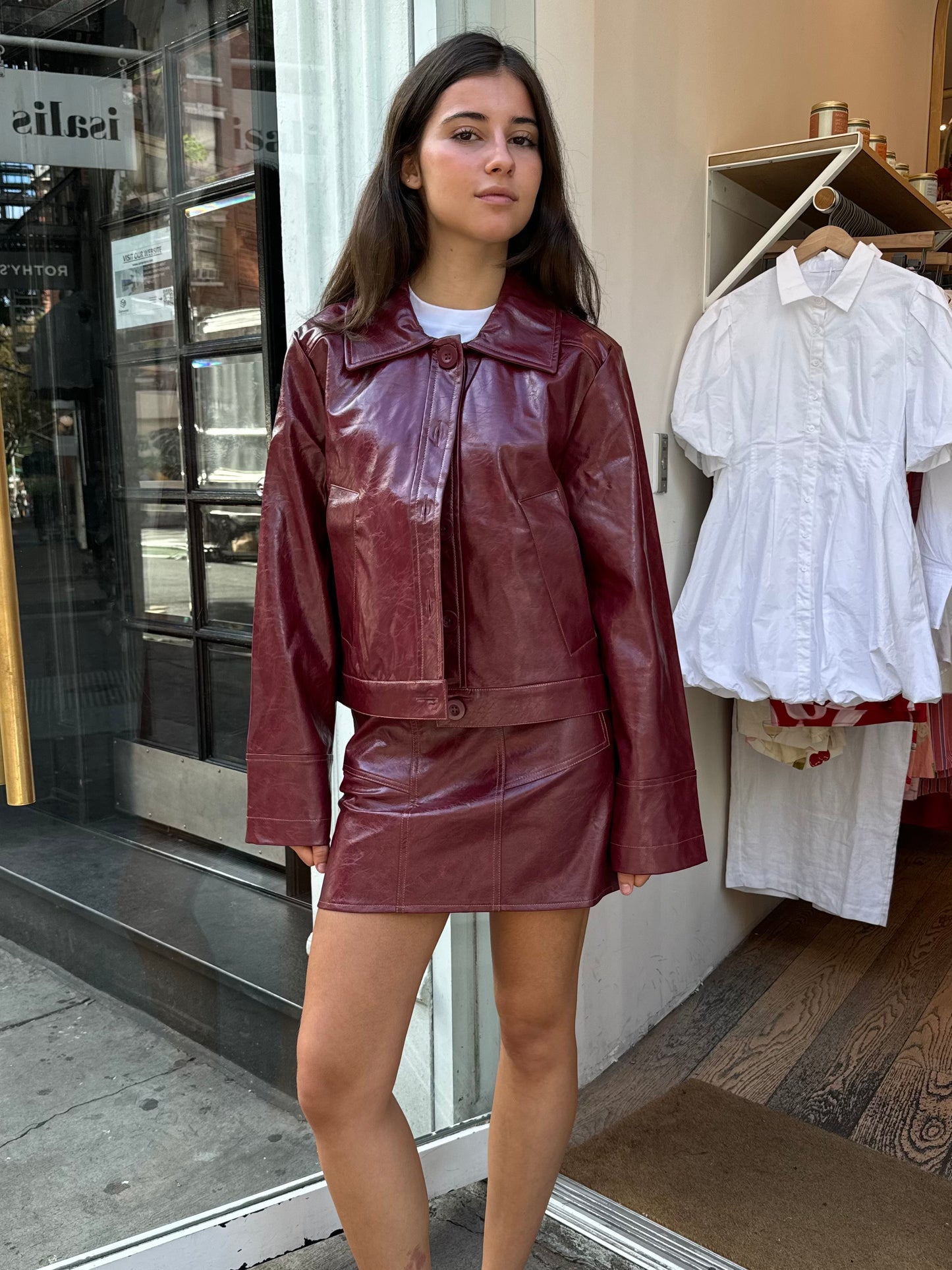 Alexa Jacket in Burgundy