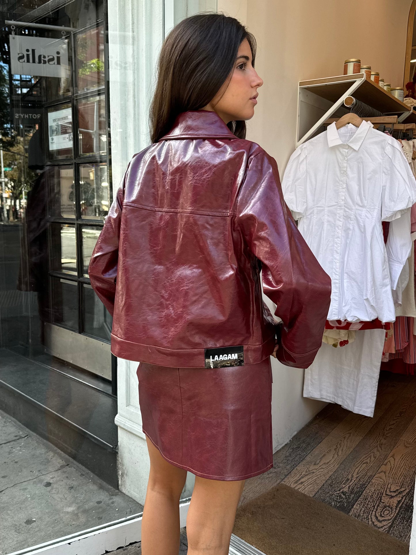 Alexa Jacket in Burgundy