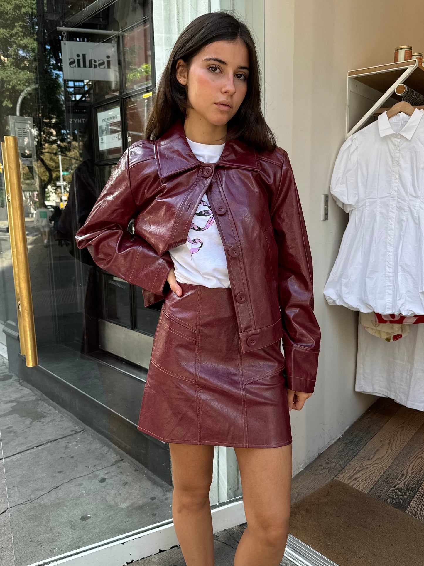 Alexa Jacket in Burgundy