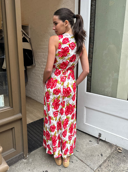 Acacia Maxi Dress in Isadora Floral Red