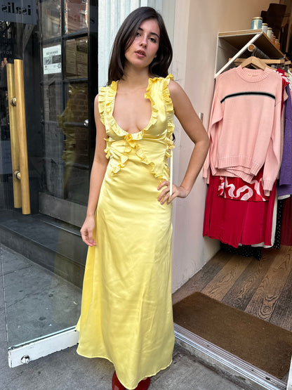 Gossamer Dress in Banana Milk