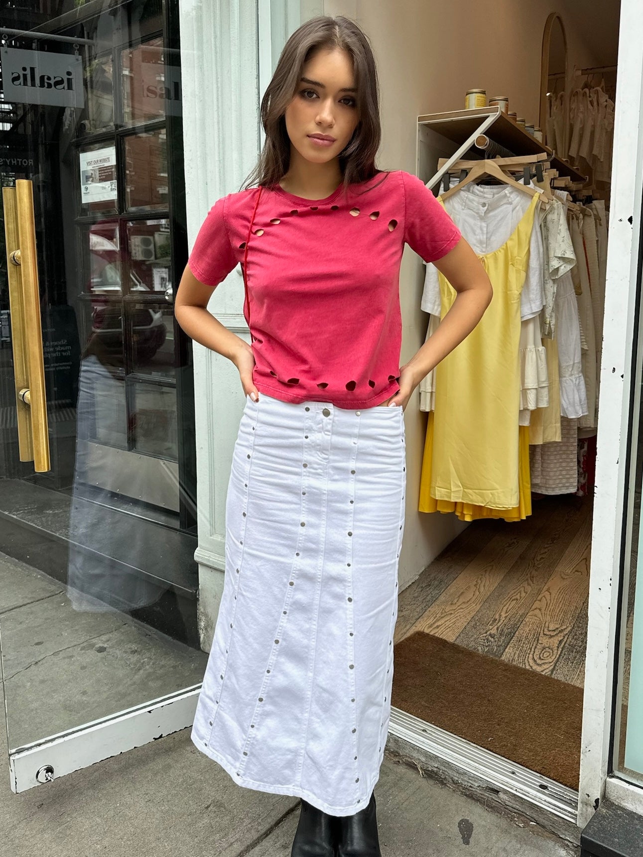 Berta Skirt in White