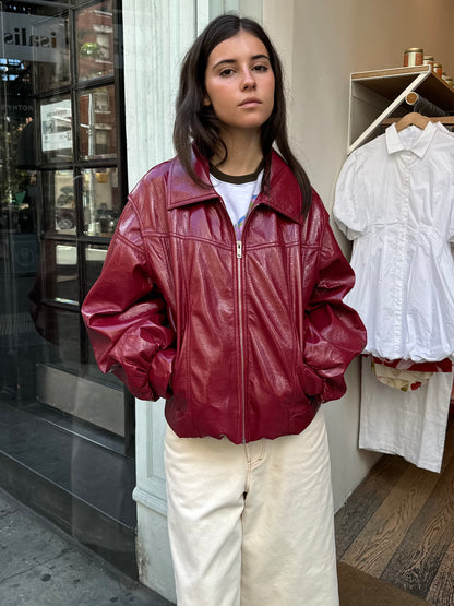 Cupido Bomber Jacket in Red