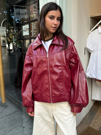 Cupido Bomber Jacket in Red