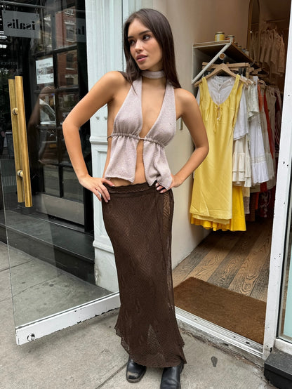 Elena Skirt in Brown