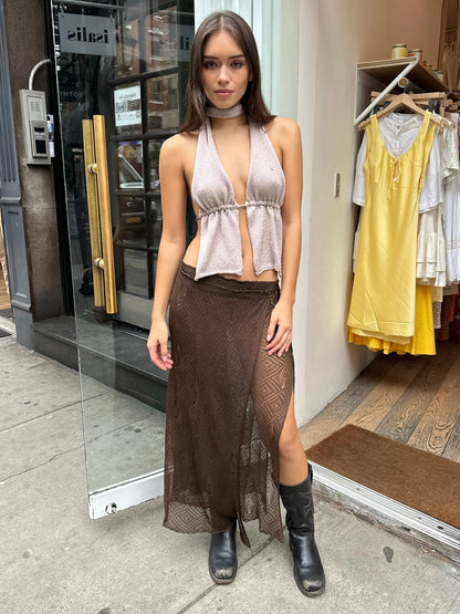 Elena Skirt in Brown